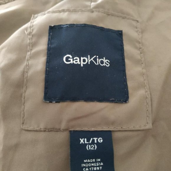GAP Kids, girls down long parka, XL 12 - Picture 4 of 7